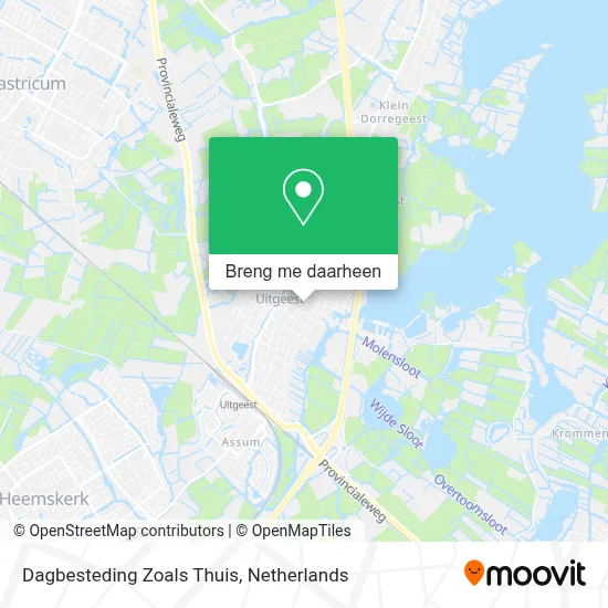 Dagbesteding Zoals Thuis kaart