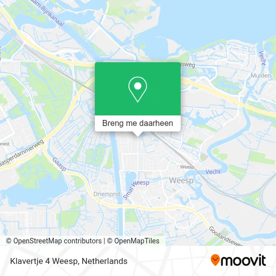 Klavertje 4 Weesp kaart