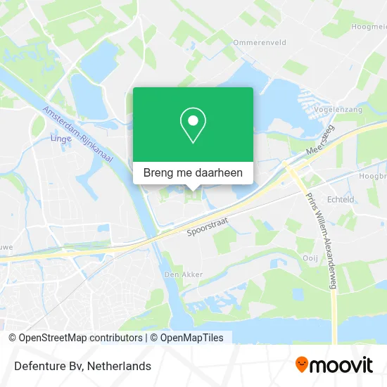 Defenture Bv kaart