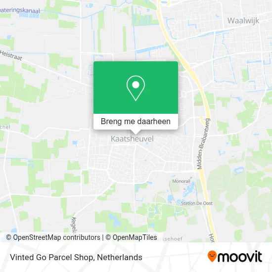 Vinted Go Parcel Shop kaart
