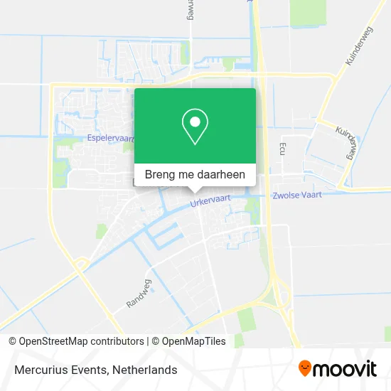 Mercurius Events kaart