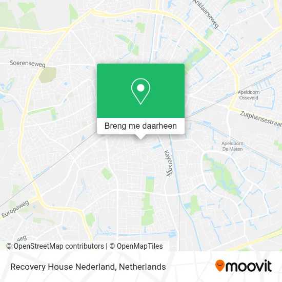 Recovery House Nederland kaart