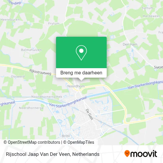Rijschool Jaap Van Der Veen kaart