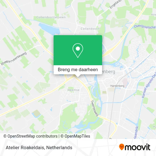 Atelier Roakeldais kaart