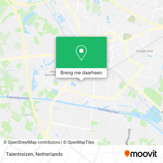Talentreizen kaart
