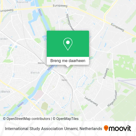 International Study Association Umami kaart