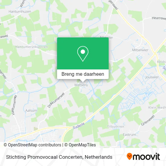 Stichting Promovocaal Concerten kaart