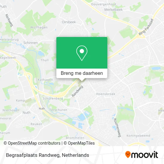 Begraafplaats Randweg kaart