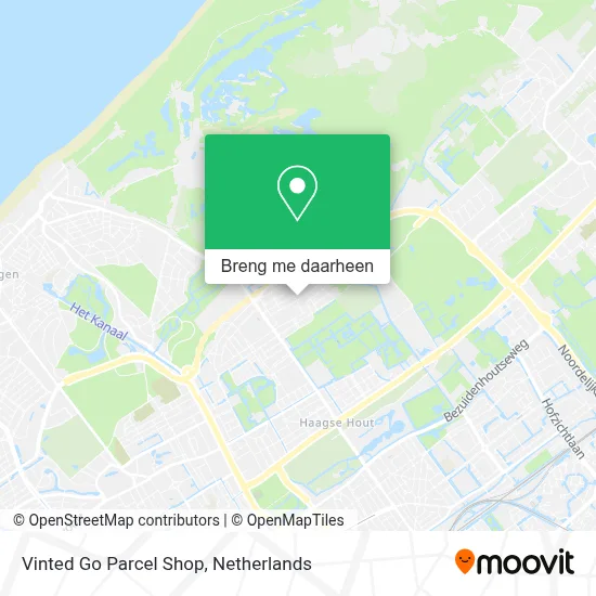 Vinted Go Parcel Shop kaart