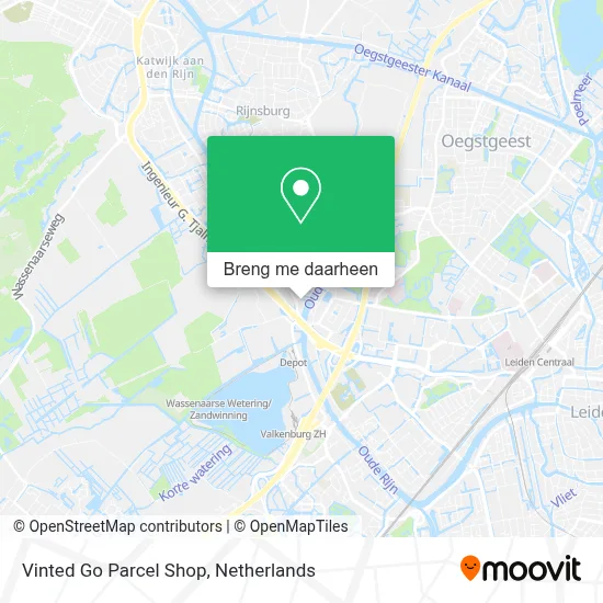 Vinted Go Parcel Shop kaart