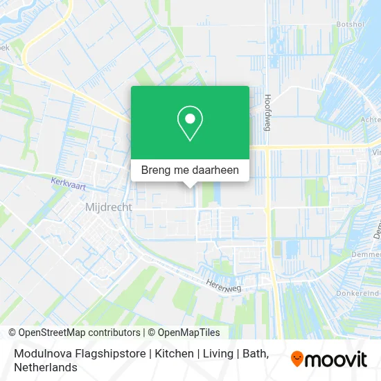 Modulnova Flagshipstore | Kitchen | Living | Bath kaart