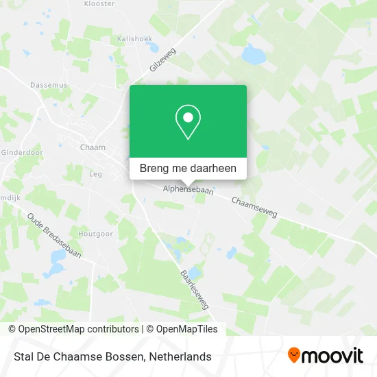 Stal De Chaamse Bossen kaart