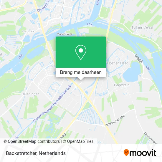 Backstretcher kaart