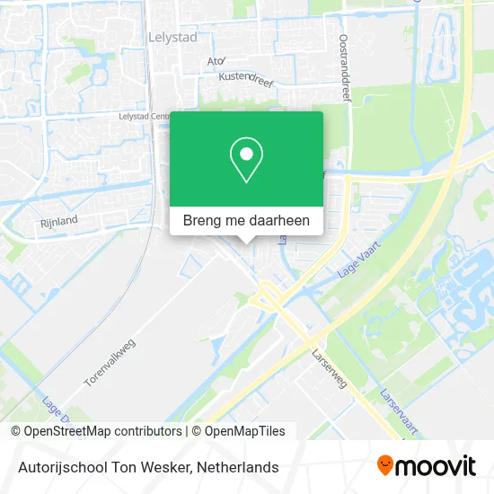Autorijschool Ton Wesker kaart