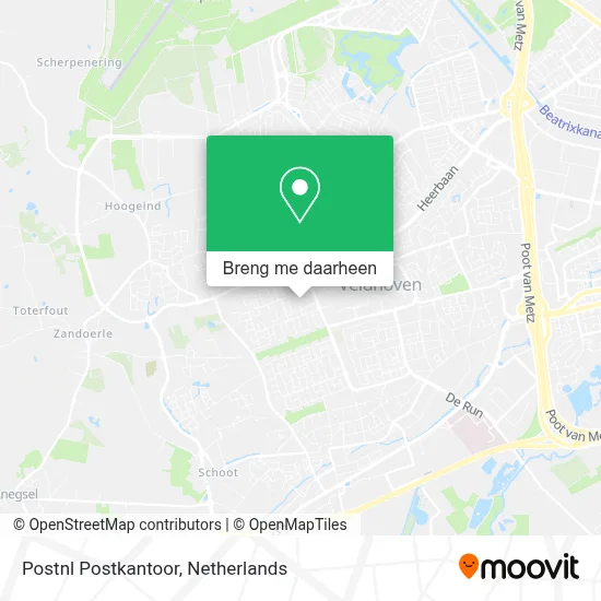 Postnl Postkantoor kaart
