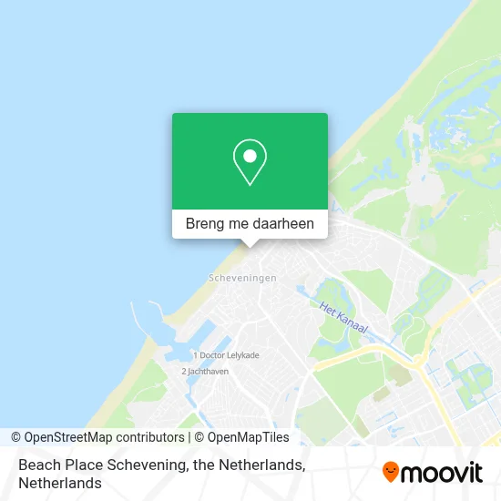 Beach Place Schevening, the Netherlands kaart