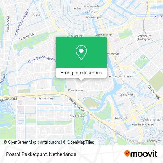 Postnl Pakketpunt kaart