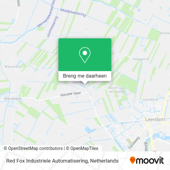 Red Fox Industriele Automatisering kaart