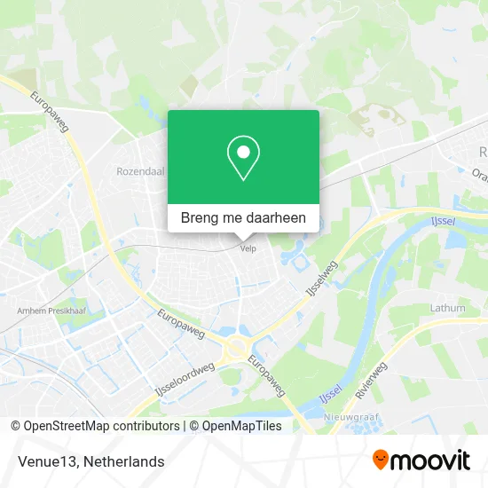 Venue13 kaart