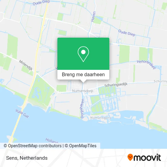 Sens kaart