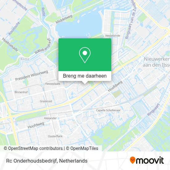 Rc Onderhoudsbedrijf kaart