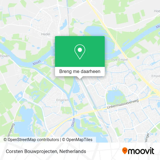 Corsten Bouwprojecten kaart