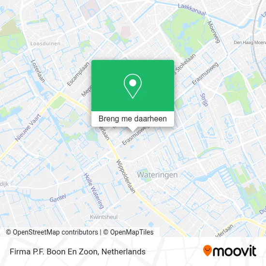 Firma P.F. Boon En Zoon kaart