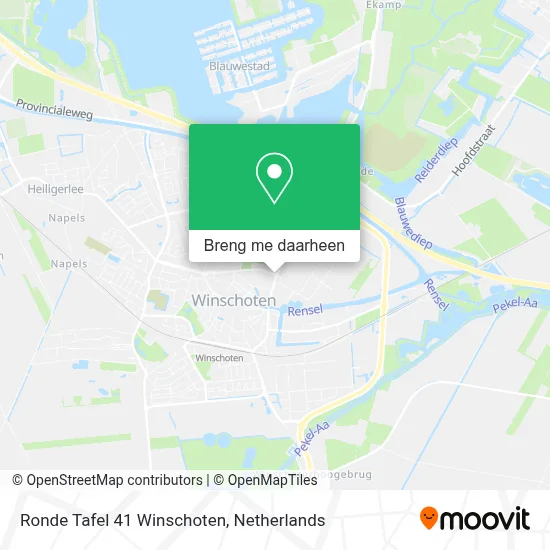 Ronde Tafel 41 Winschoten kaart