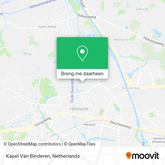 Kapel Van Binderen kaart