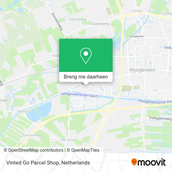 Vinted Go Parcel Shop kaart