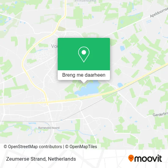 Zeumerse Strand kaart