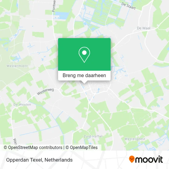 Opperdan Texel kaart