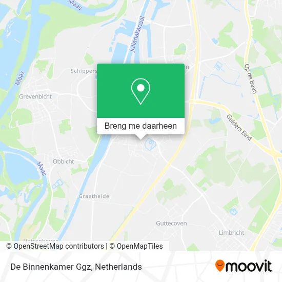 De Binnenkamer Ggz kaart