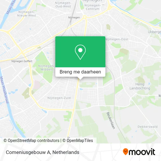 Comeniusgebouw A kaart