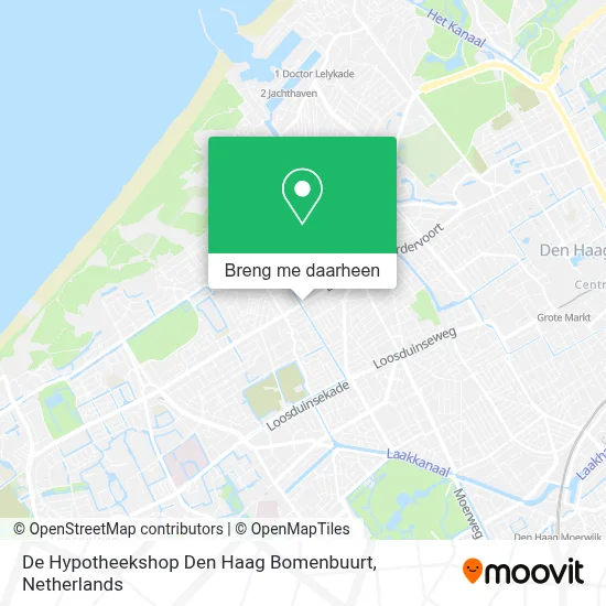 De Hypotheekshop Den Haag Bomenbuurt kaart