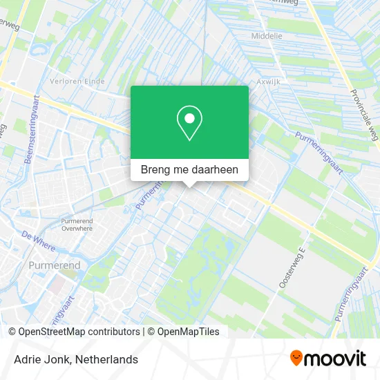 Adrie Jonk kaart