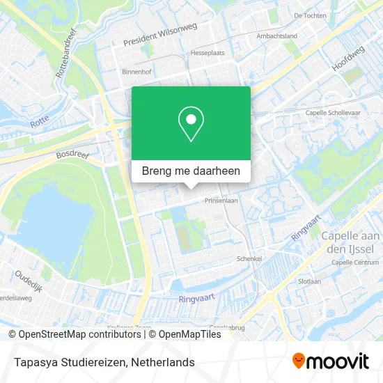 Tapasya Studiereizen kaart