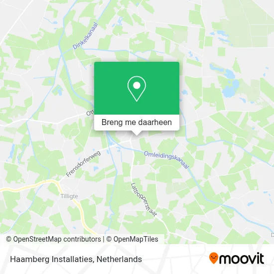 Haamberg Installaties kaart