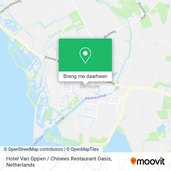 Hotel Van Oppen / Chinees Restaurant Oasis kaart