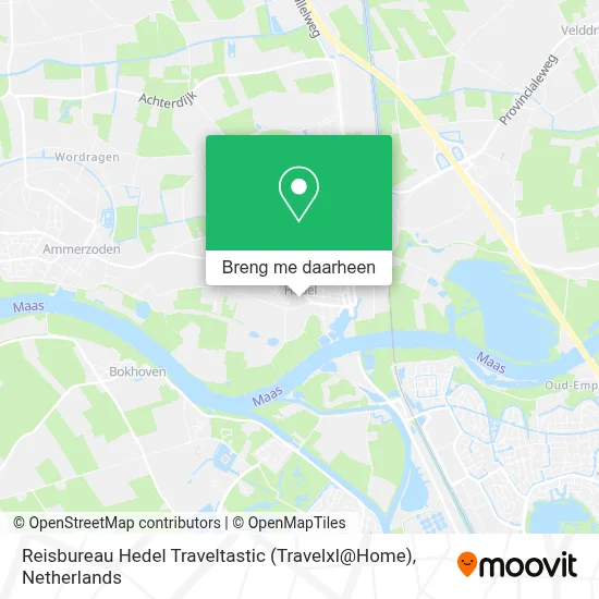 Reisbureau Hedel Traveltastic (Travelxl@Home) kaart