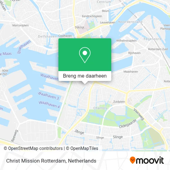Christ Mission Rotterdam kaart