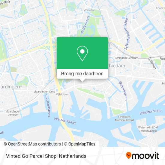 Vinted Go Parcel Shop kaart