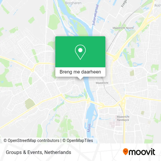 Groups & Events kaart