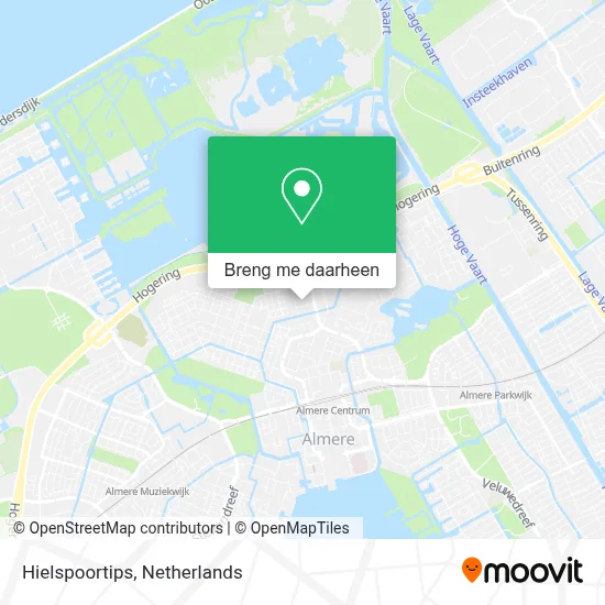 Hielspoortips kaart