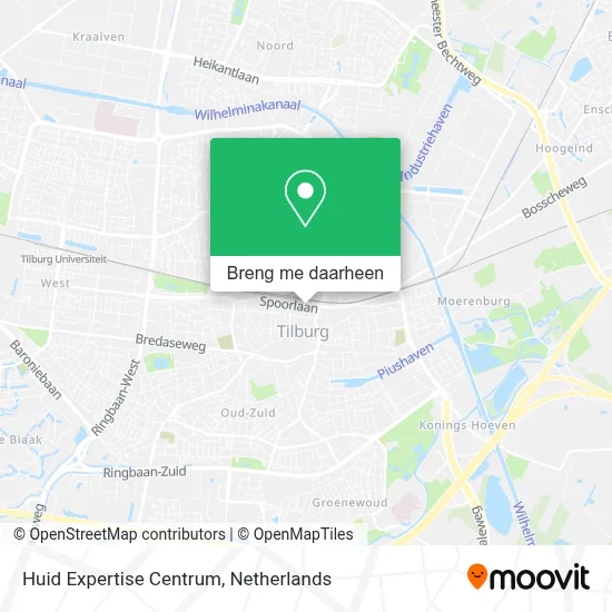 Huid Expertise Centrum kaart
