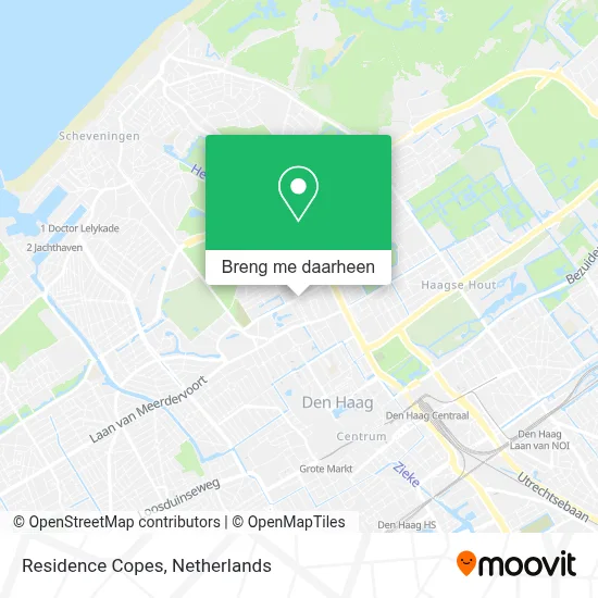 Residence Copes kaart