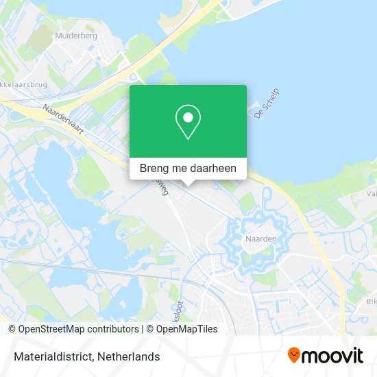Materialdistrict kaart