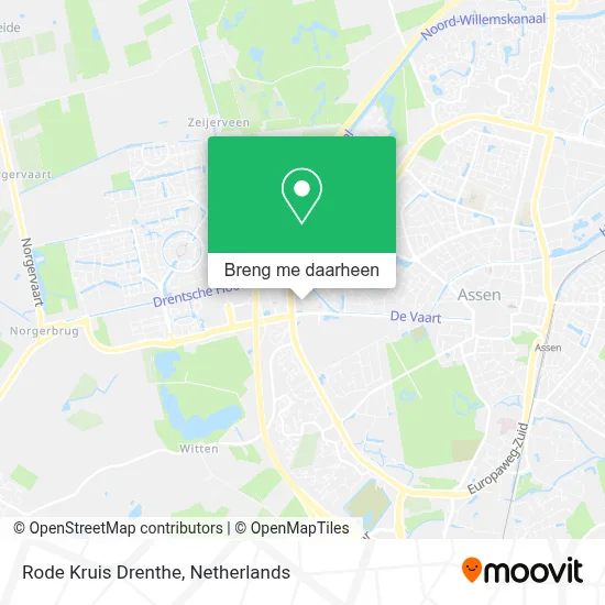 Rode Kruis Drenthe kaart