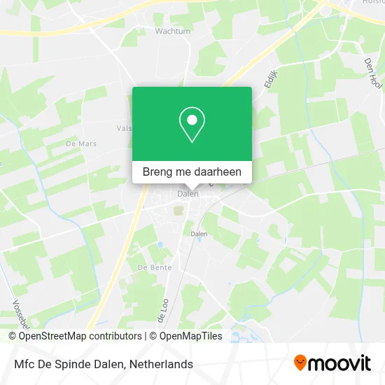 Mfc De Spinde Dalen kaart