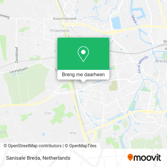 Sanisale Breda kaart